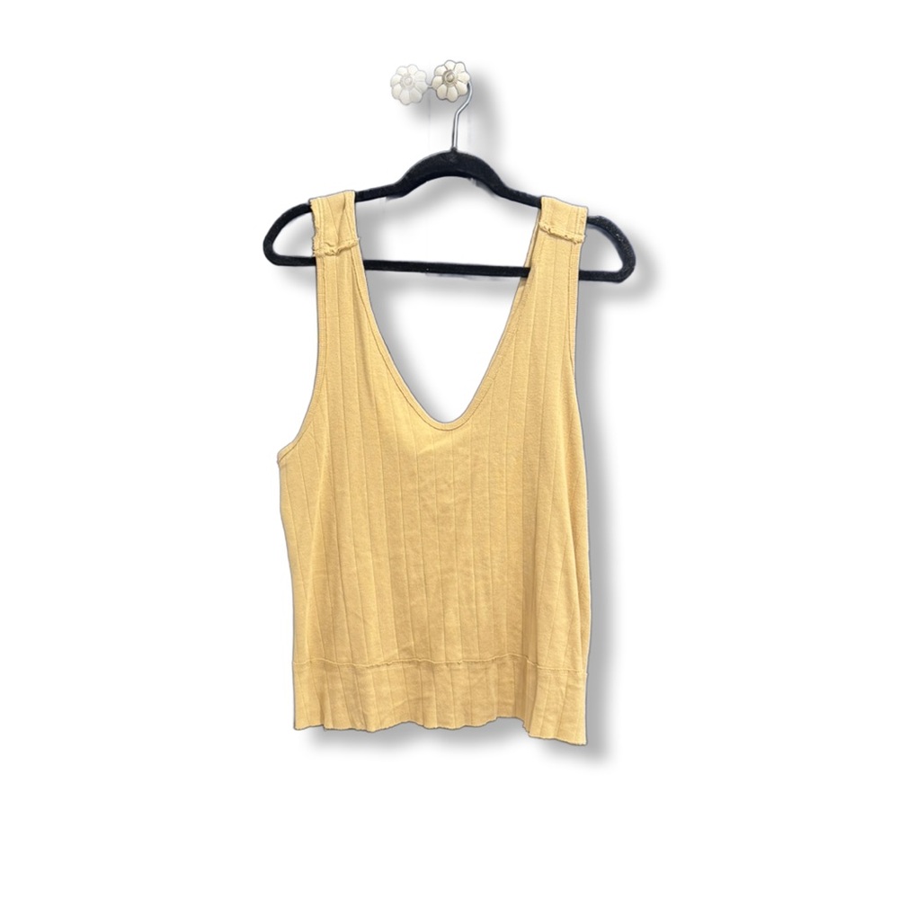 Free People Tan cross back tank NWT